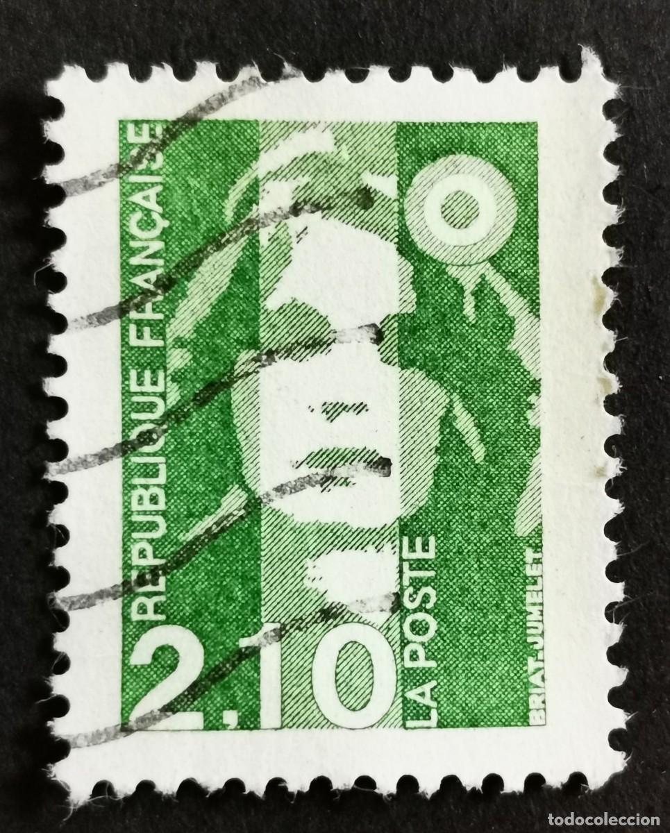 Sellos: Sello Francia 1990, Marianne de Briat, 2,10 F Michel: 2754A