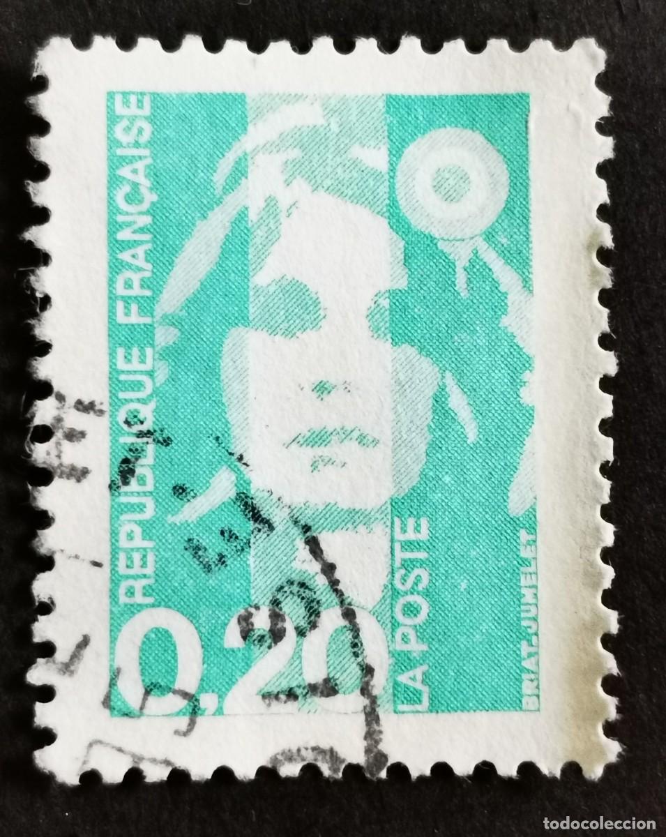 Sellos: Sello Francia 1990, Marianne de Briat, 0,20 F Michel: 2765