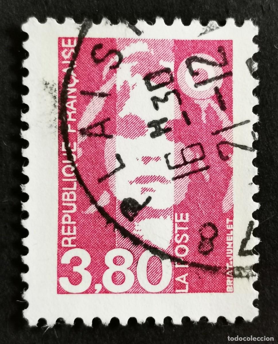 Sellos: Sello Francia 1990, Marianne de Briat, 3,80 F Michel: 2768