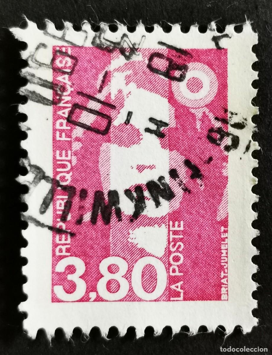 Sellos: Sello Francia 1990, Marianne de Briat, 3,80 F Michel: 2768