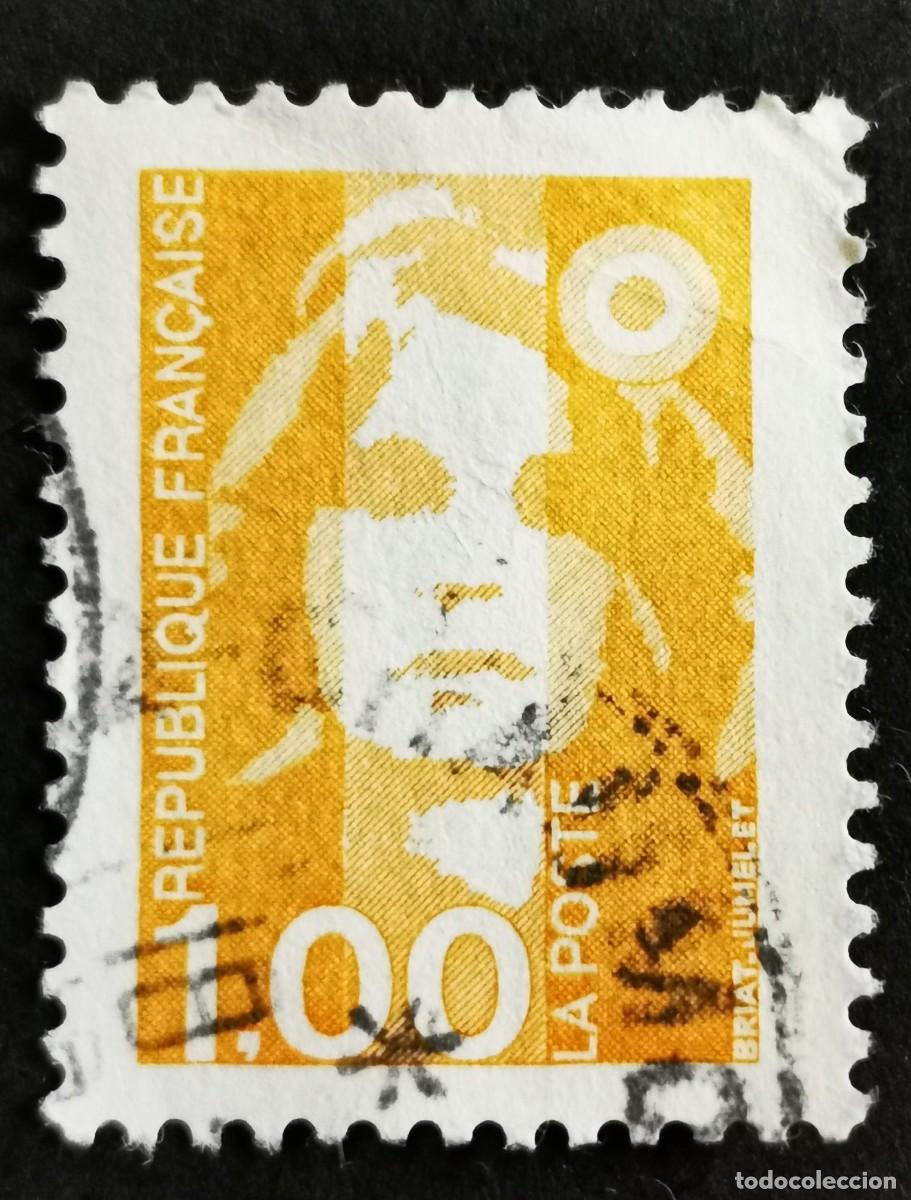 Sellos: Sello Francia 1990, Marianne de Briat, 1,00 F Michel: 2775