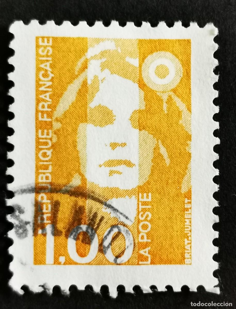 Sellos: Sello Francia 1990, Marianne de Briat, 1,00 F Michel: 2775