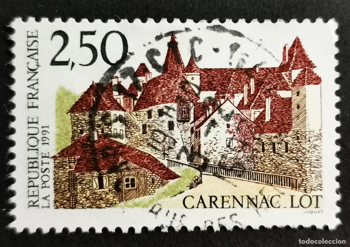 Sellos: Sello Francia 1991, Castillo de Carennac, 2,50 F Michel: 2844