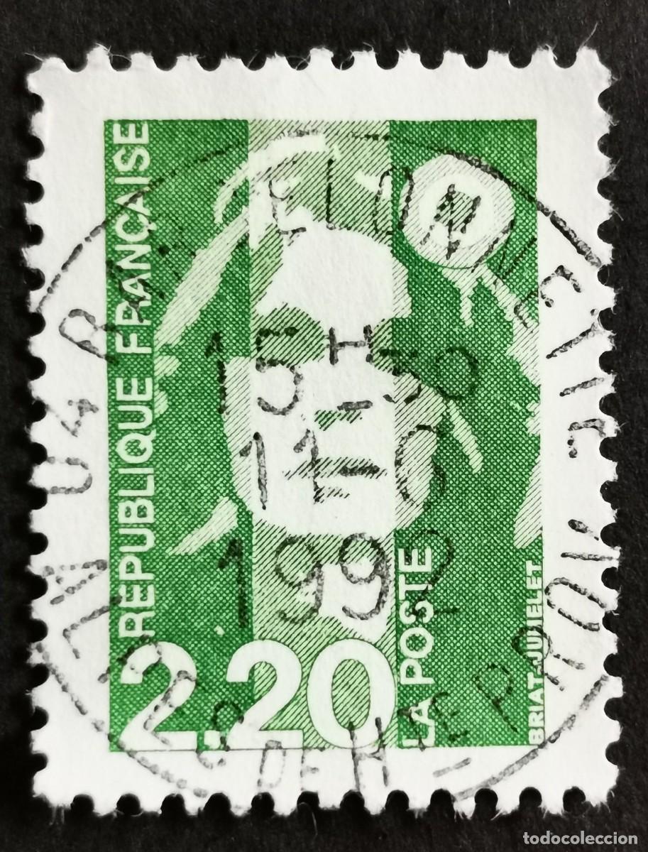 Sellos: Sello Francia 1991, Marianne de Briat, 2,20 F Michel: 2858Aa