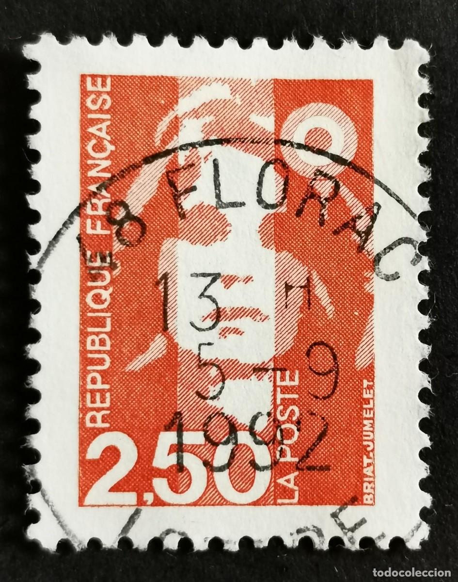 Sellos: Sello Francia 1991, Marianne de Briat, 2,50 F Michel: 2859A