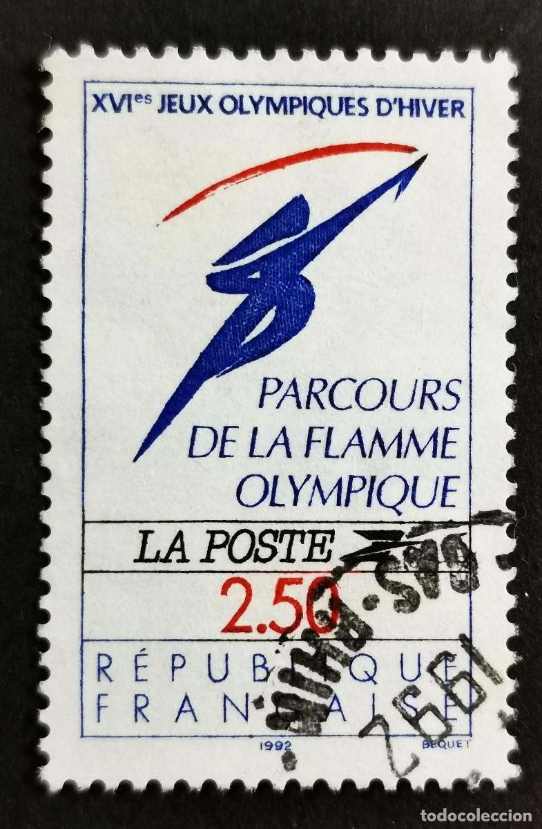 Sellos: Sello Francia 1991, Llama estilizada, 2,50 F Michel: 2866