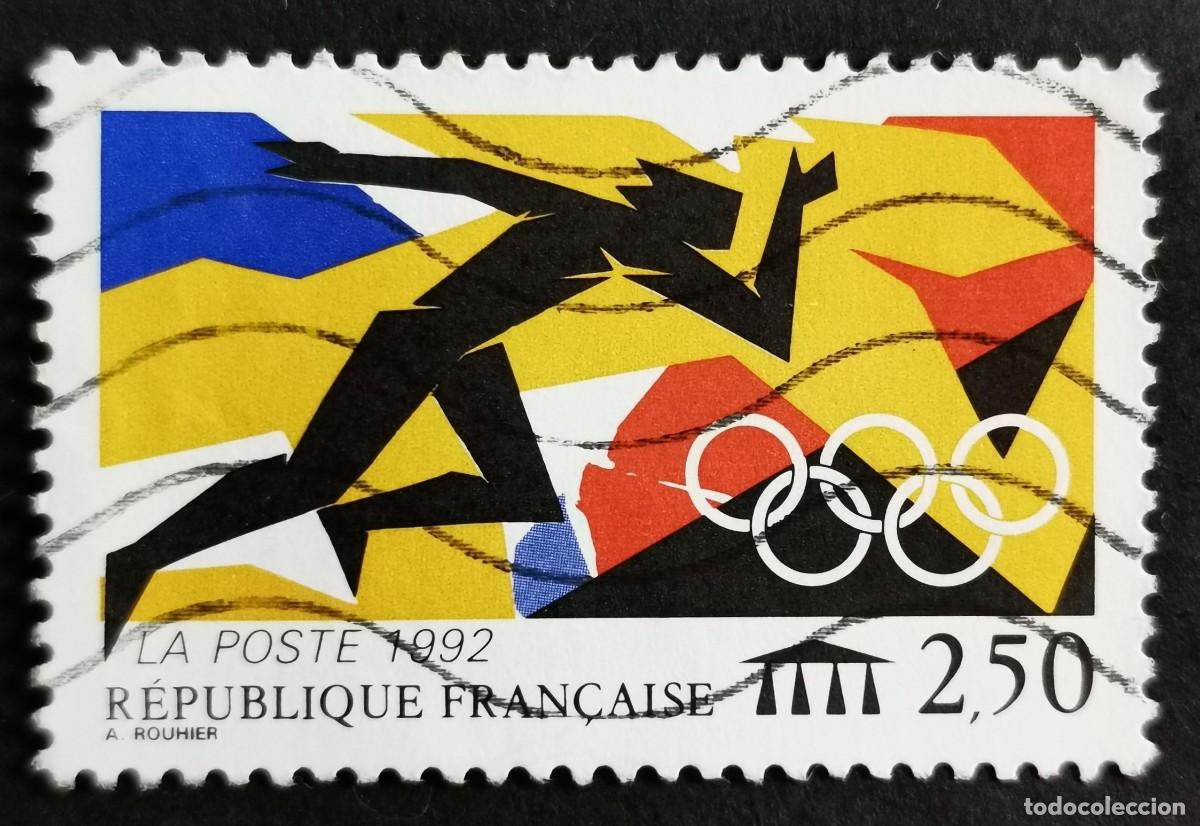 Sellos: Sello Francia 1992, Juegos Ol&iacute;mpicos de Verano en Barcelona, 2,50 F Michel: 2890
