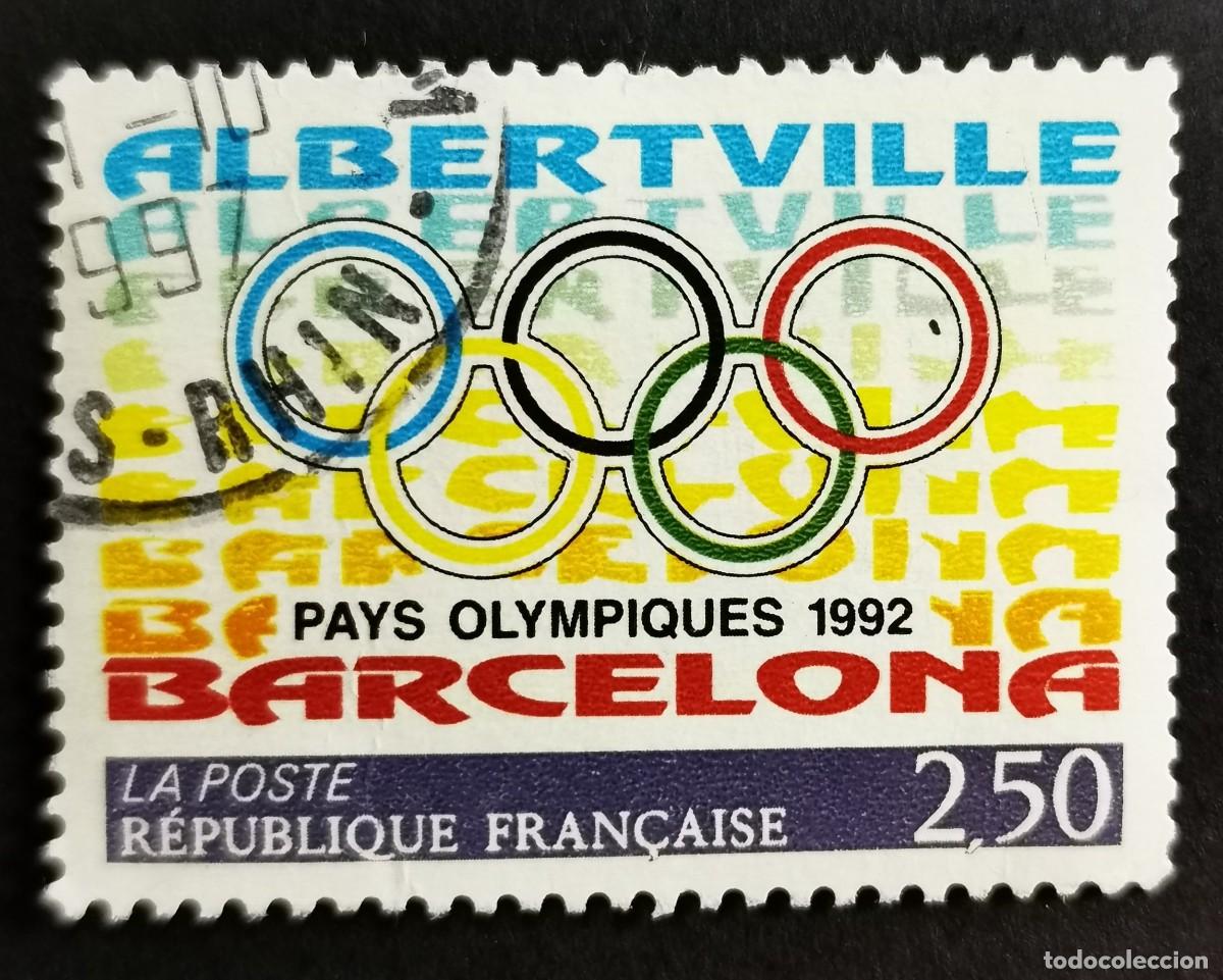 Sellos: Sello Francia 1992, Juegos Ol&iacute;mpicos Albertville y Barcelona, 2,50 F Michel: 2904