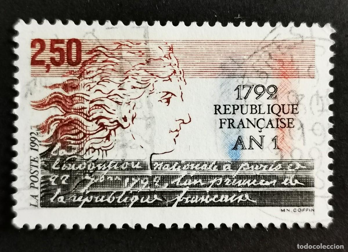 Sellos: Sello Francia 1992, 1792: A&ntilde;o 1 de la Rep&uacute;blica Francesa, 2,50 F Michel: 2915