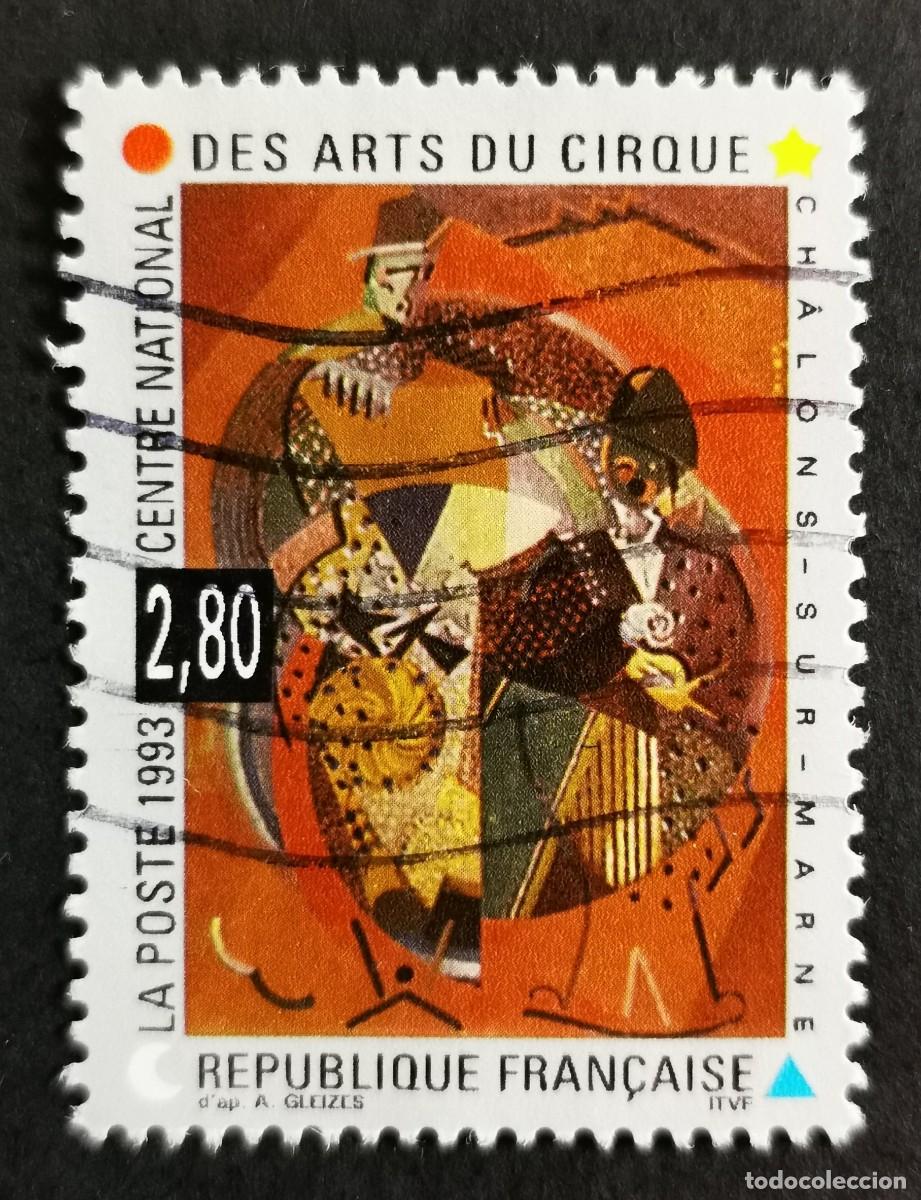 Sellos: Sello Francia 1993, Centro Nacional de Artes Circenses: Chalons-sur-Marne, 2,80 F Michel: 2979