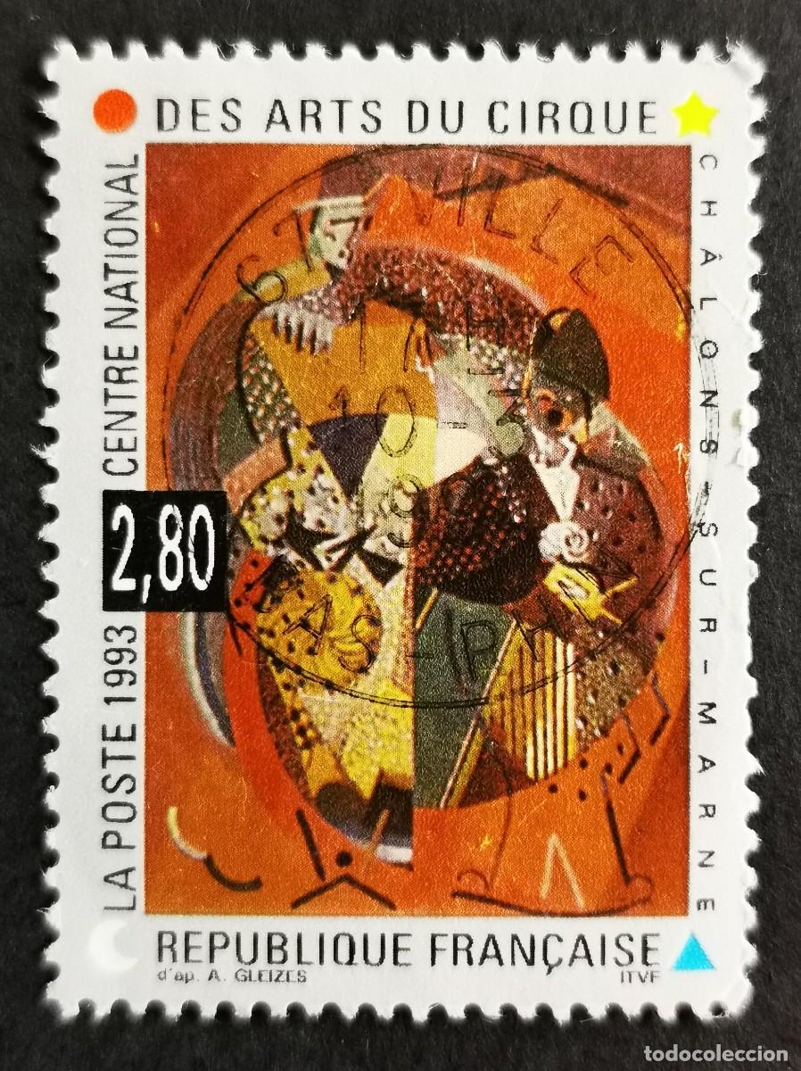 Sellos: Sello Francia 1993, Centro Nacional de Artes Circenses: Chalons-sur-Marne, 2,80 F Michel: 2979