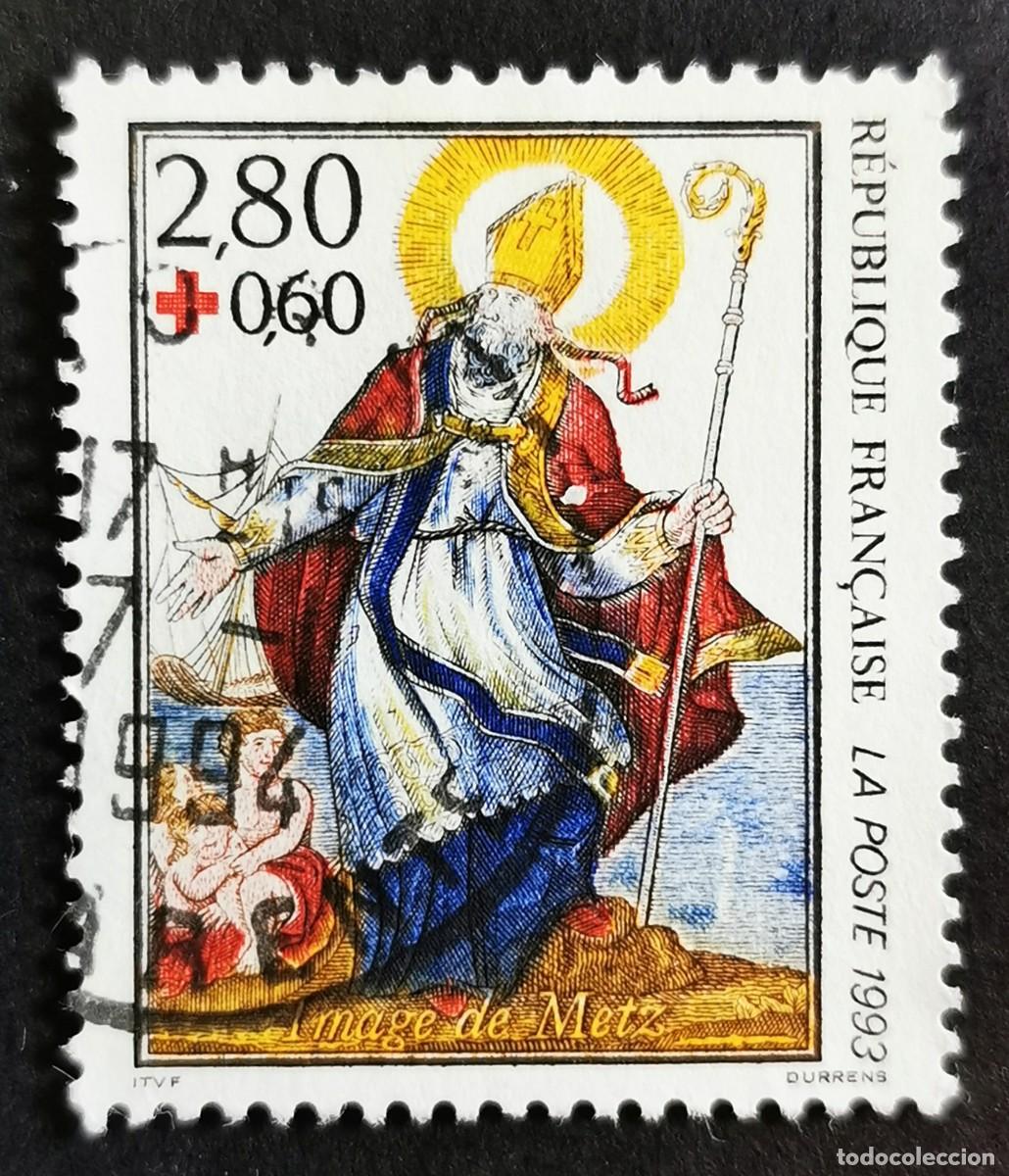 Sellos: Sello Francia 1993, Imagen de Metz St. Nicolas, 2,80 F Michel: 2998A