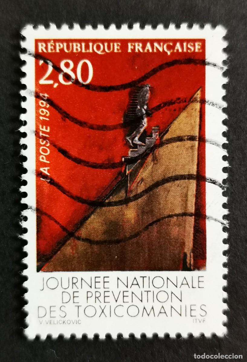 Sellos: Sello Francia 1994, D&iacute;a Nacional de la Prevenci&oacute;n de la Adicci&oacute;n a las Drogas, 2,80 F Michel: 3056