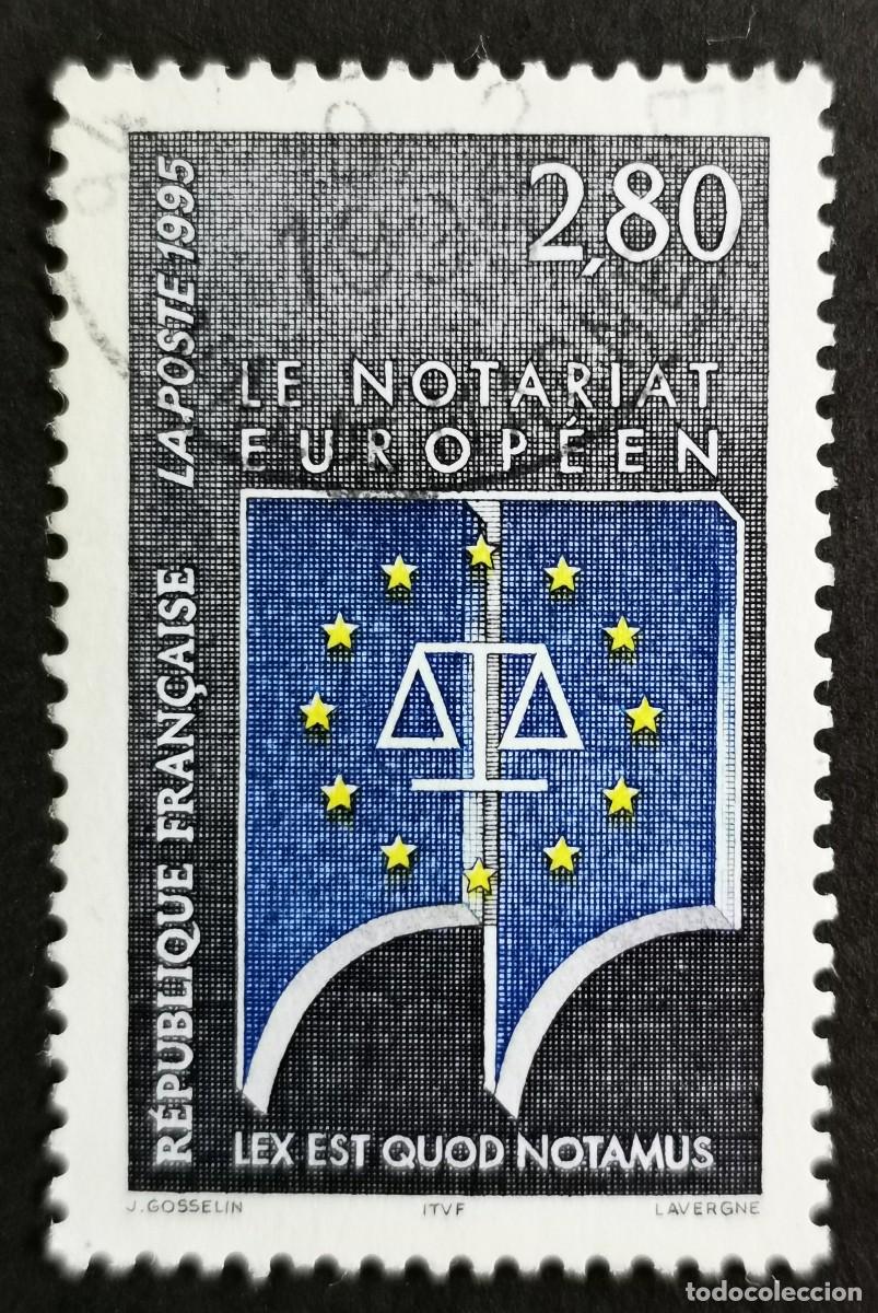 Sellos: Sello Francia 1995, Notarios p&uacute;blicos europeos, 2,80 F Michel: 3068