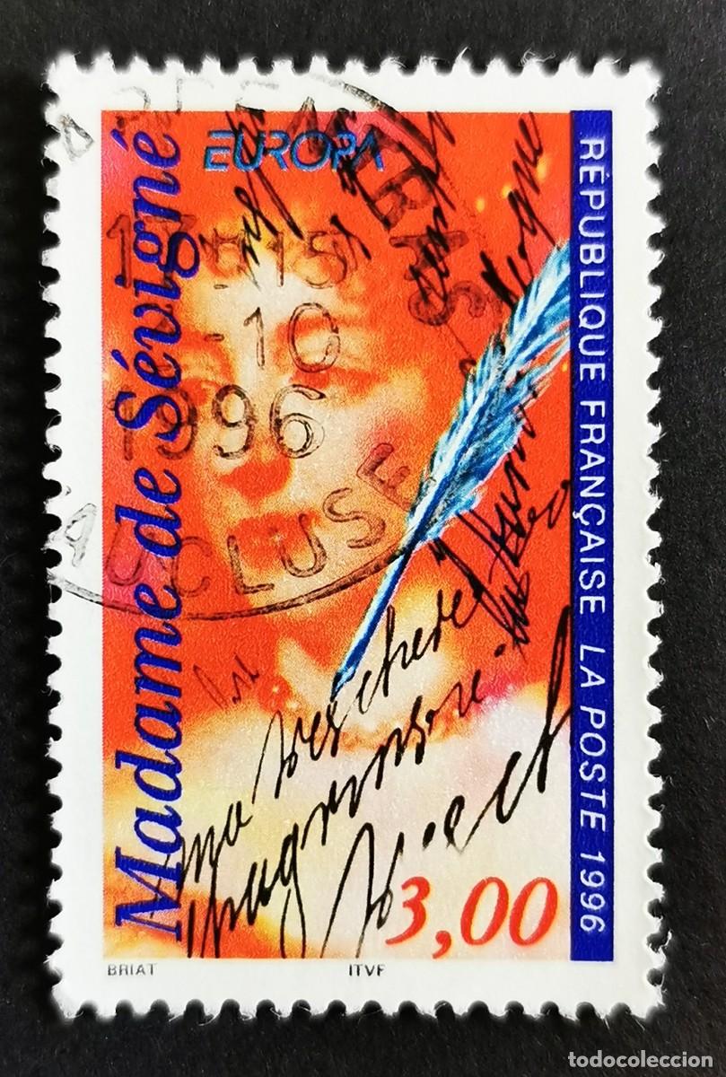 Sellos: Sello Francia 1996, CEPT - Se&ntilde;ora de S&eacute;vign&eacute; (1626-1696), 3,00 F Michel: 3148