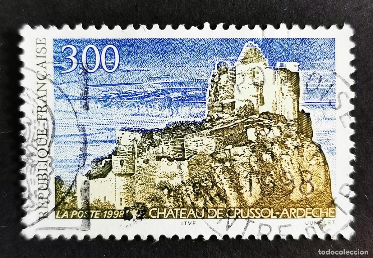 Sellos: Sello Francia 1998, Castillo de Crussol, Ard&egrave;che, 3 F Michel: 3308