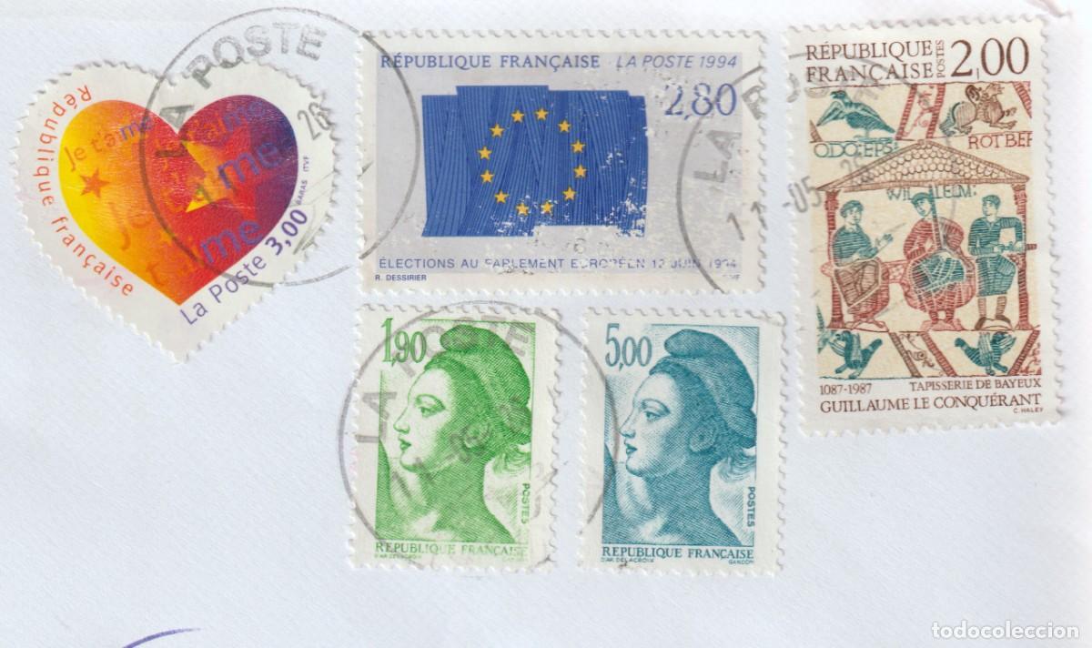 Sellos: France 2026 - Diferentes sellos matasellados sobre fragmento