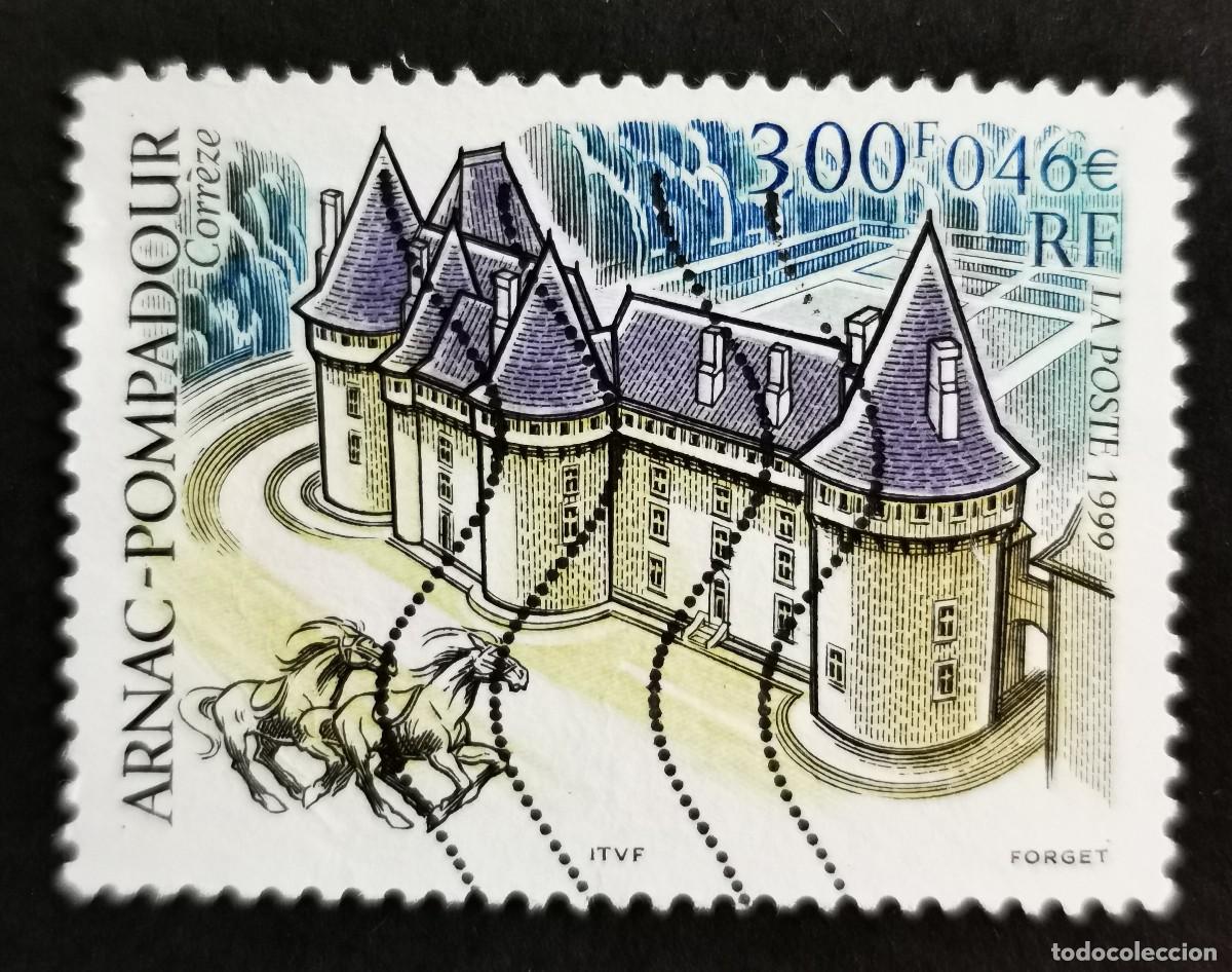 Sellos: Sello Francia 1999, Castillo de Arnac-Pompadour, Corr&egrave;ze, 3,00 F Michel: 3420