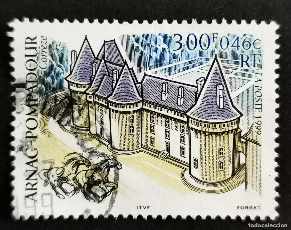 Sellos: Sello Francia 1999, Castillo de Arnac-Pompadour, Corr&egrave;ze, 3,00 F Michel: 3420