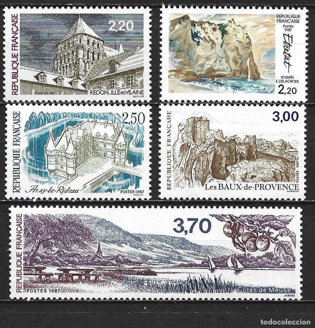 Sellos: FRANCIA YVERT NUM. 2462/2466 ** SERIE COMPLETA SIN FIJASELLOS
