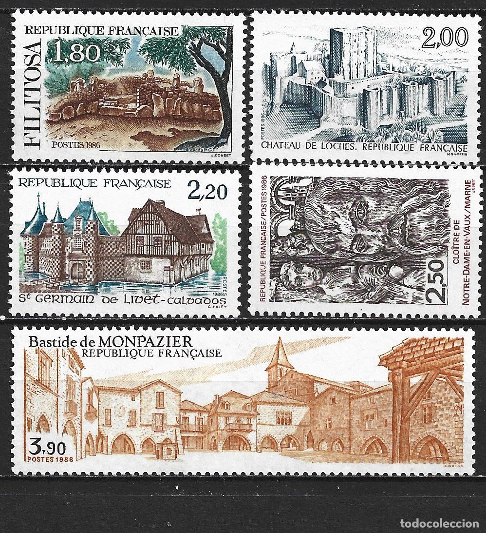 Sellos: FRANCIA YVERT NUM. 2401/2405 ** SERIE COMPLETA SIN FIJASELLOS