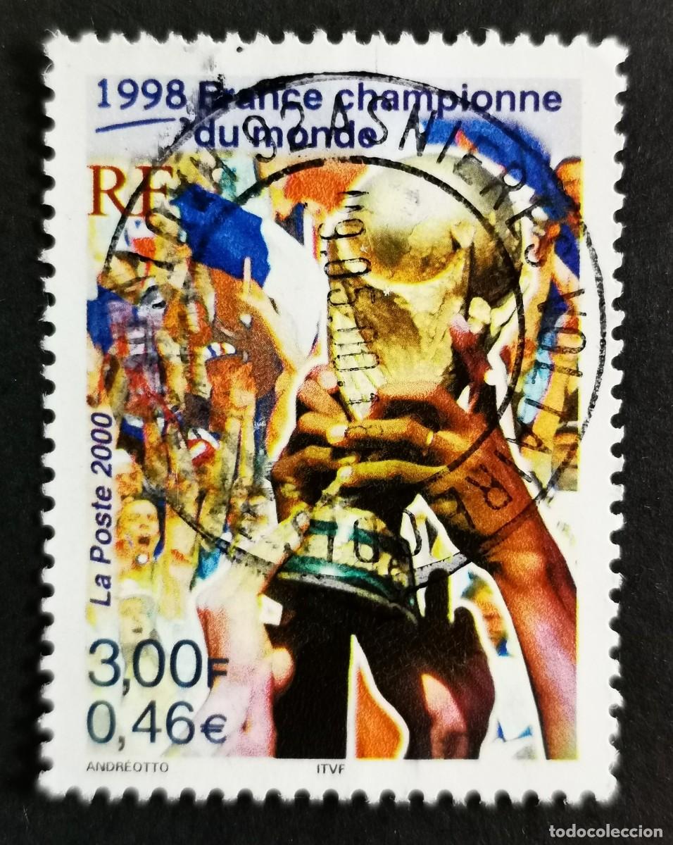 Sellos: Sello Francia 2000, Francia, campeona del mundo en 1998.., 3,00 F Michel: 3453