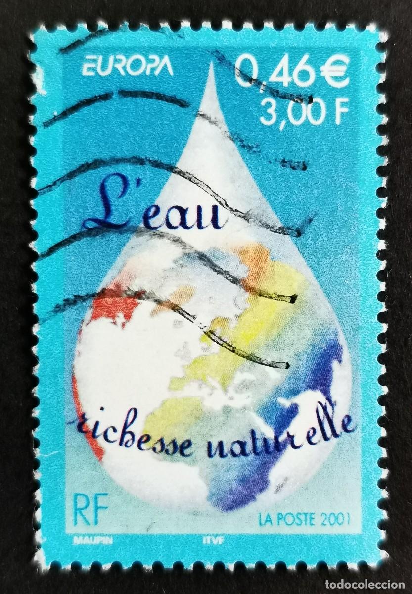 Sellos: Sello Francia 2001, CEPT - Agua, riqueza natural), 3,00 F Michel: FR 3528
