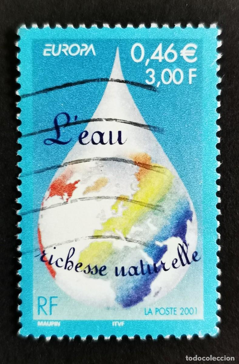 Sellos: Sello Francia 2001, CEPT - Agua, riqueza natural), 3,00 F Michel: FR 3528