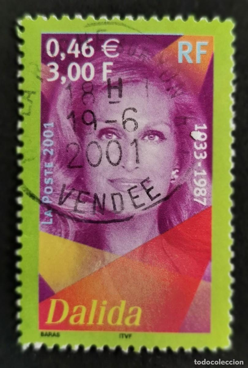 Sellos: Sello Francia 2001, Dalida (1933-1987), 3,00 F Michel: FR 3534