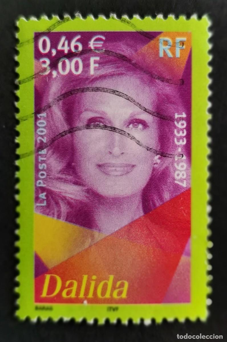 Sellos: Sello Francia 2001, Dalida (1933-1987), 3,00 F Michel: FR 3534