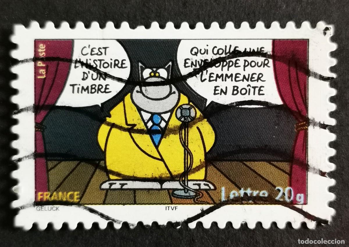 Sellos: Sello Francia 2005, El gato de Geluk: Esta es historia de un sello, Sin valor facial Michel: FR 3992