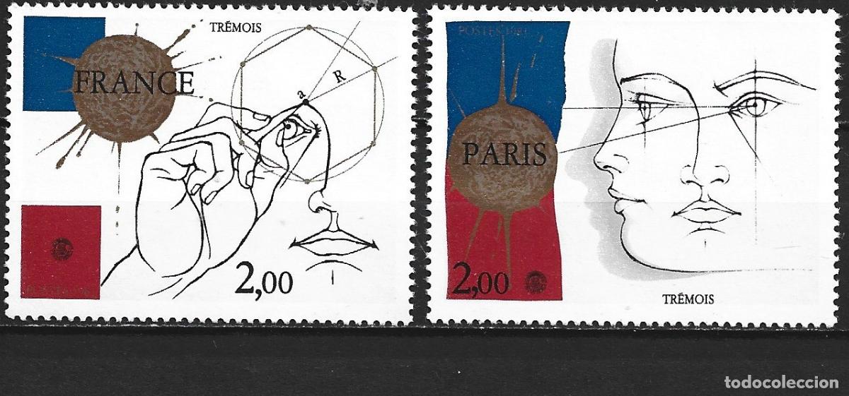 Sellos: FRANCIA YVERT NUM. 2141/2142 ** SERIE COMPLETA SIN FIJASELLOS