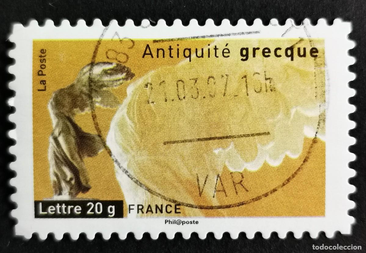 Sellos: Sello Francia 2007, , Victoria de Samotracia, Carta 20gl Michel: FR 4202