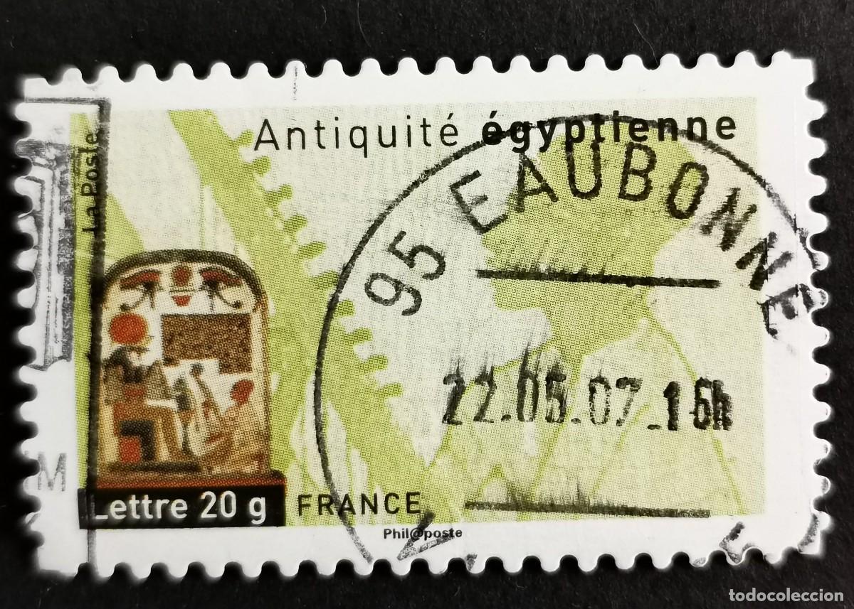 Sellos: Sello Francia 2007, Arpista egipcia, Carta 20gl Michel: FR 4206