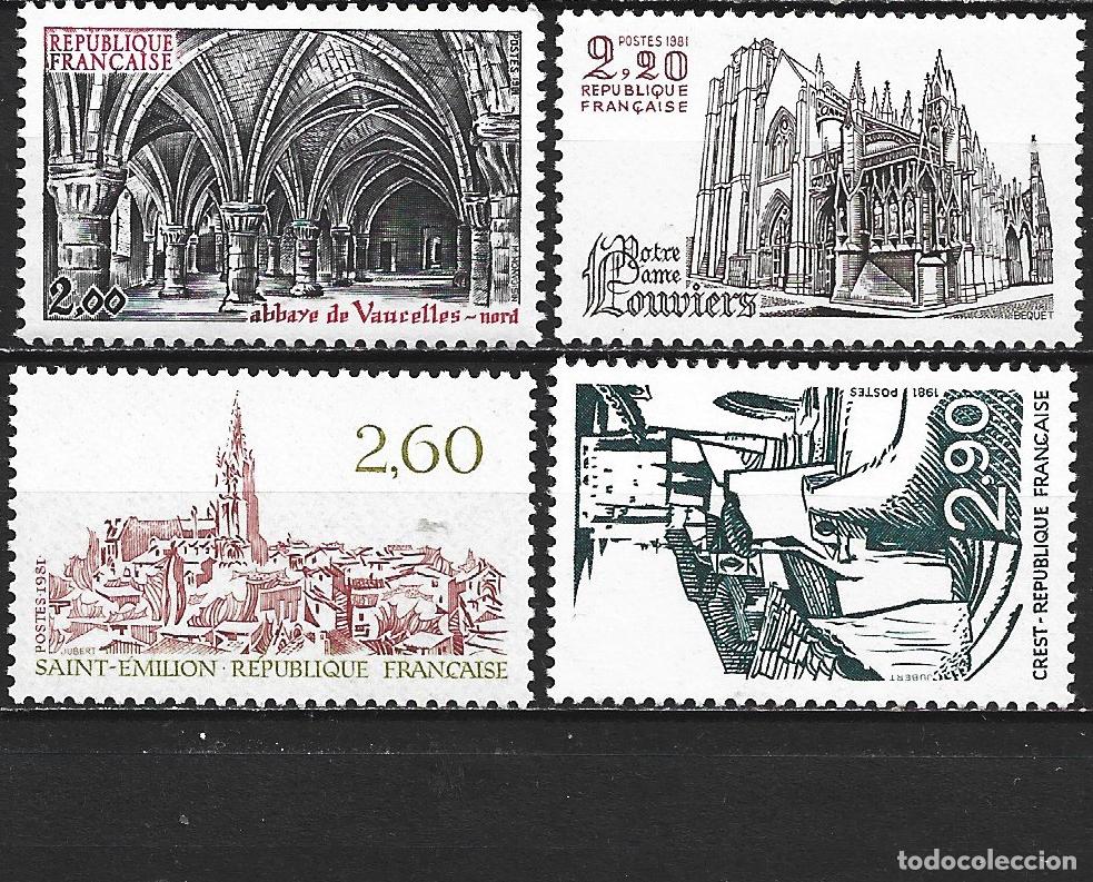 Sellos: FRANCIA YVERT NUM. 2160/2163 ** SERIE COMPLETA SIN FIJASELLOS