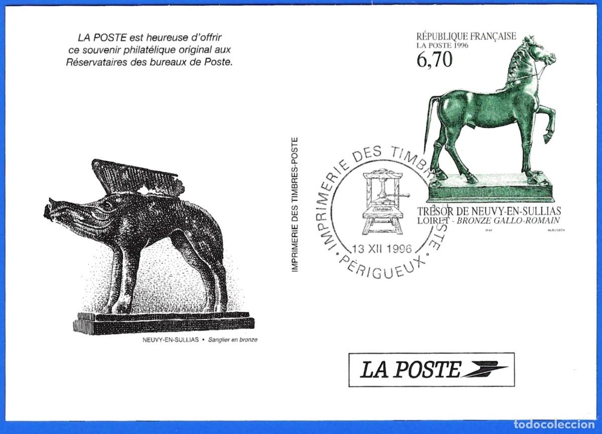 Sellos: Francia 1996 - Mi 3160 - YT 3014 - Entero postal : Bronce galorromano