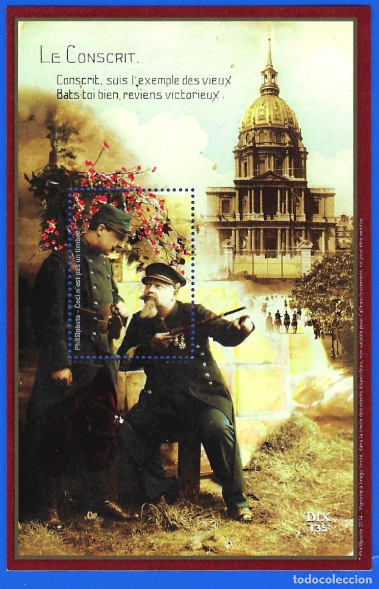 Sellos: Francia 2014 - Hoja de regalo de Philaposte : El recluta - MNH**