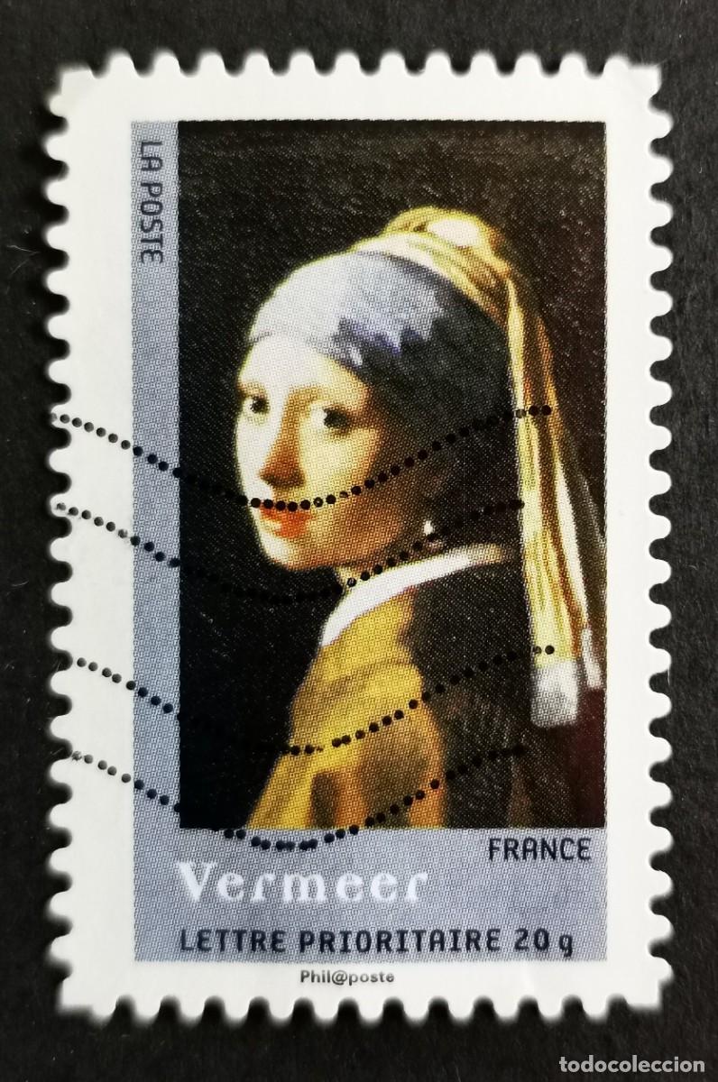 Sellos: Sello Francia 2008, La joven de la perla, de Jan Vermeer, Sin Valor Facial Michel: 4361