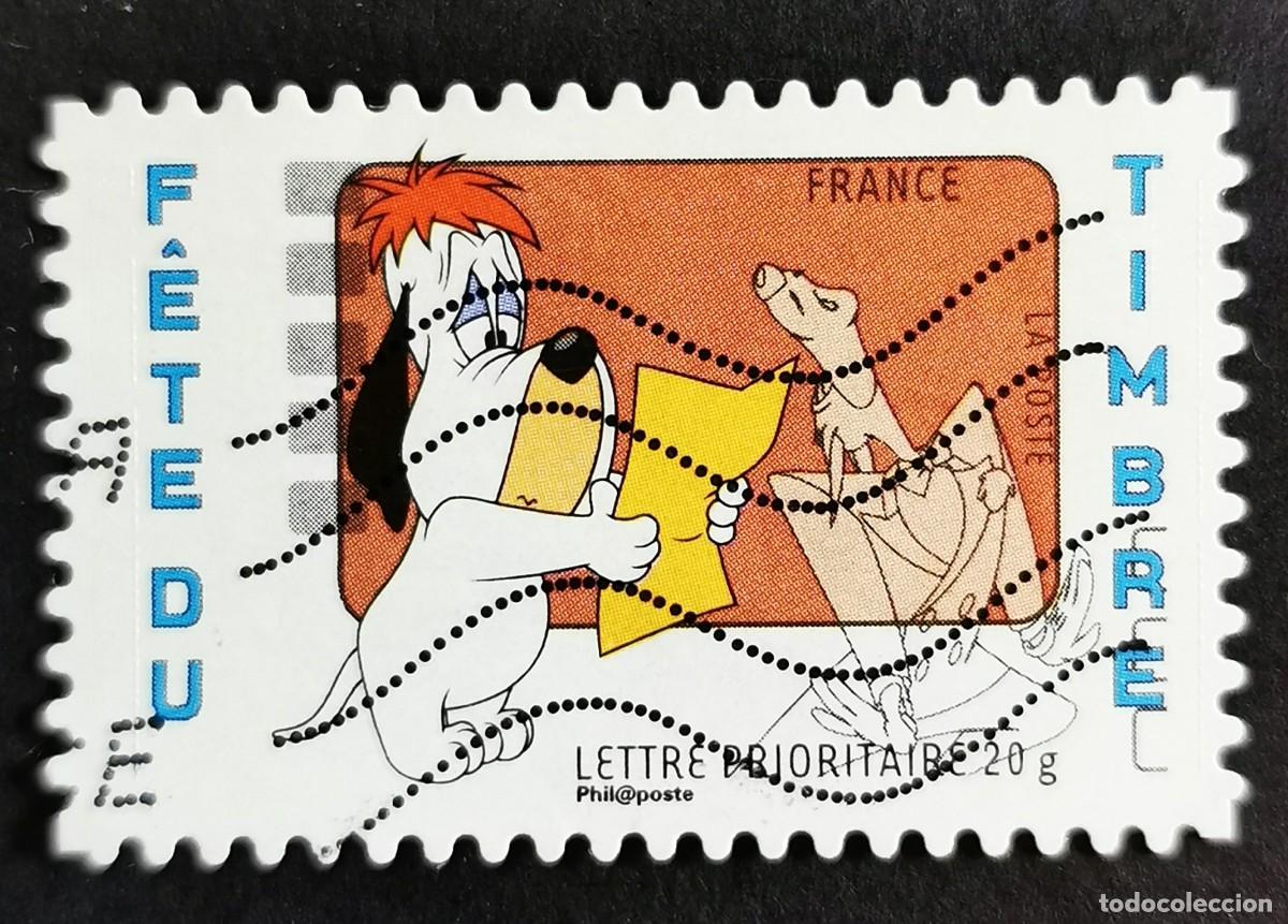 Sellos: Sello Francia 2008, D&iacute;a del Sello - Perro Ca&iacute;do, 0,55 &euro; Michel: 4376