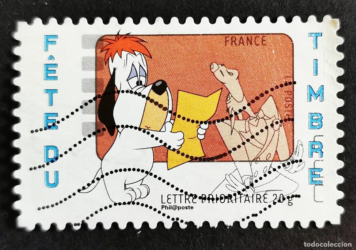 Sellos: Sello Francia 2008, D&iacute;a del Sello - Perro Ca&iacute;do, 0,55 &euro; Michel: 4376