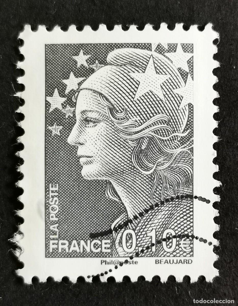Sellos: Sello Francia 2008, Marianne de Beaujard, 0,10 &euro; Michel: 4455I