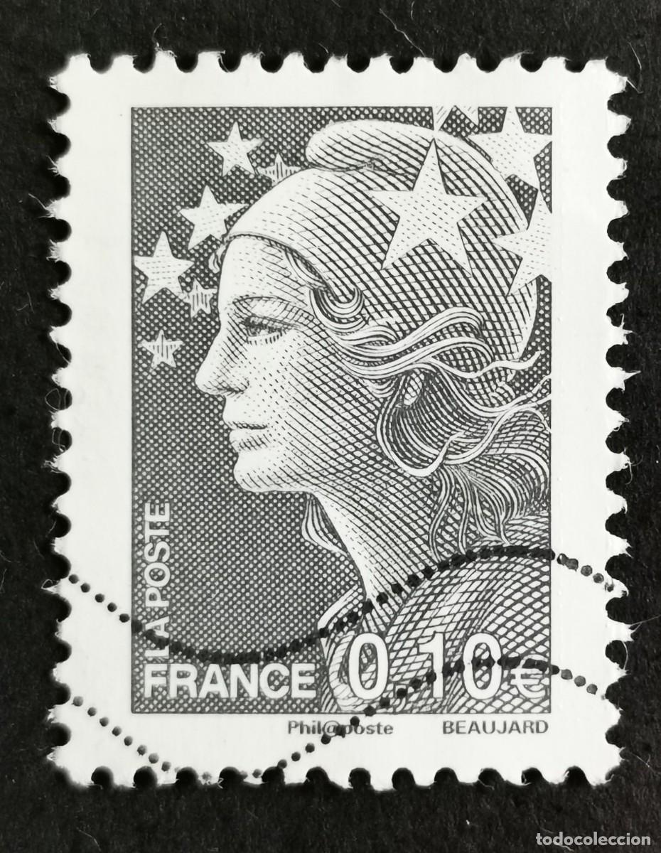 Sellos: Sello Francia 2008, Marianne de Beaujard, 0,10 &euro; Michel: 4455I