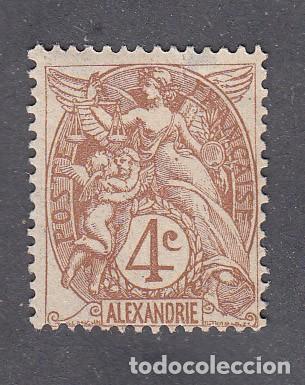 Sellos: colonies fran&ccedil;aises ALEXANDRIE n&deg; 22 * type Blanc