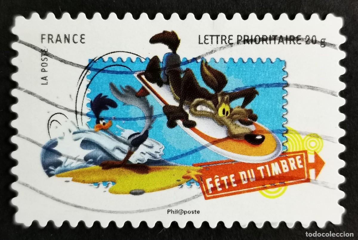 Sellos: Sello Francia 2009, El Coyote y el Correcaminos, Sin Valor Facial Michel: FR 4602