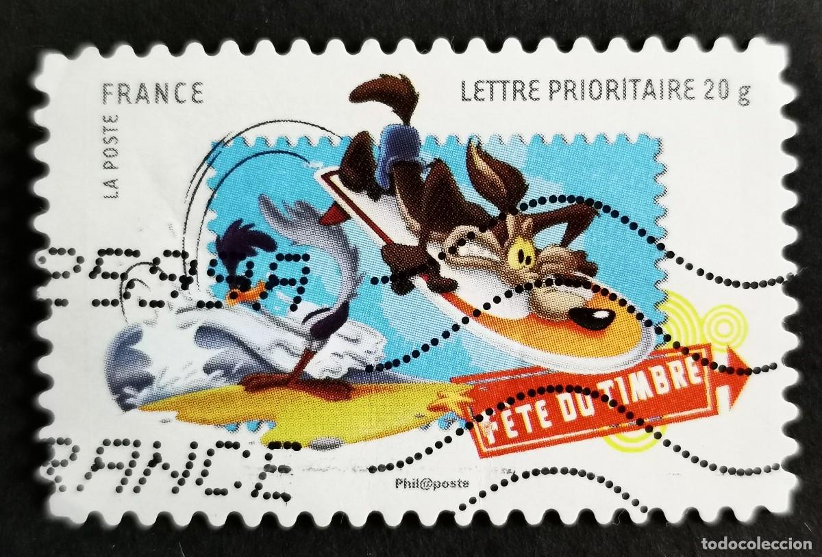 Sellos: Sello Francia 2009, El Coyote y el Correcaminos, Sin Valor Facial Michel: FR 4602