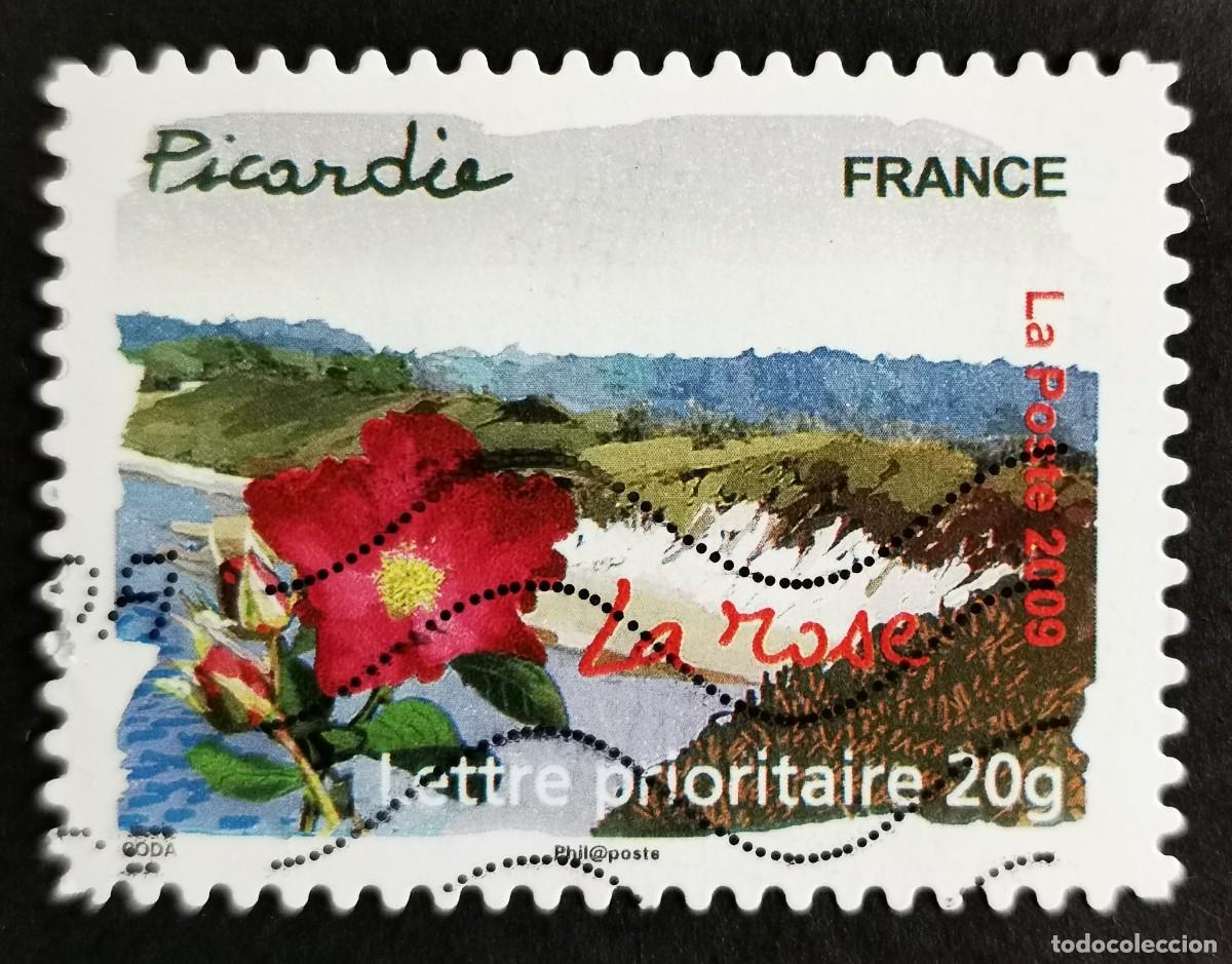 Sellos: Sello Francia 2009, Rosa de Picard&iacute;a, Sin Valor Facial Michel: FR 4647