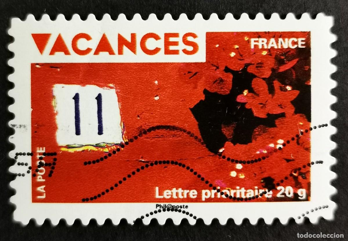 Sellos: Sello Francia 2009, Sellos navide&ntilde;os: flores y n&uacute;mero de casa, Sin Valor Facial Michel: FR 4674