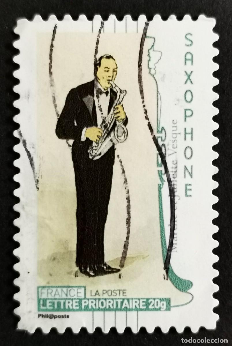 Sellos: Sello Francia 2010, Sax&oacute;fono, Sin Valor Facial Michel: FR 4812