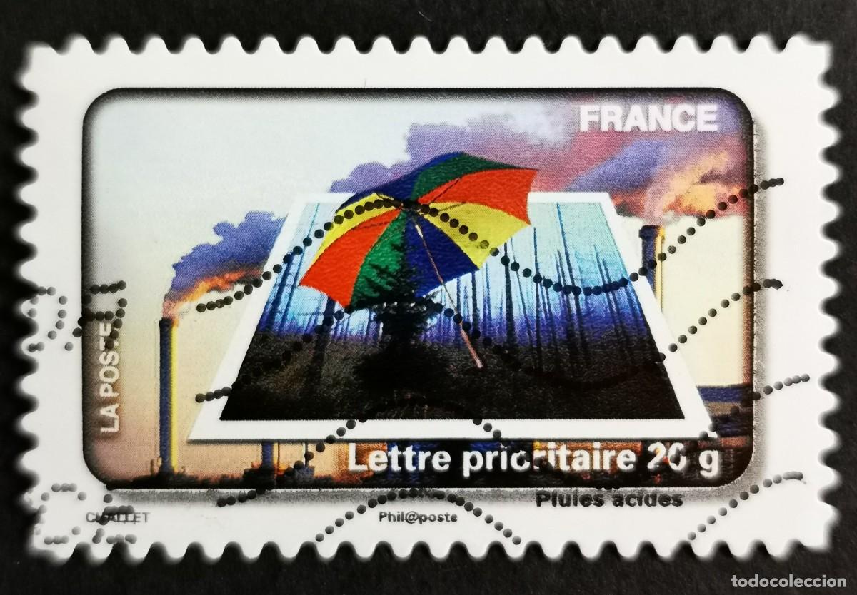 Sellos: Sello Francia 2010, Protecci&oacute;n contra el agua: Lluvia &aacute;cida, Sin Valor Facial Michel: FR 4834