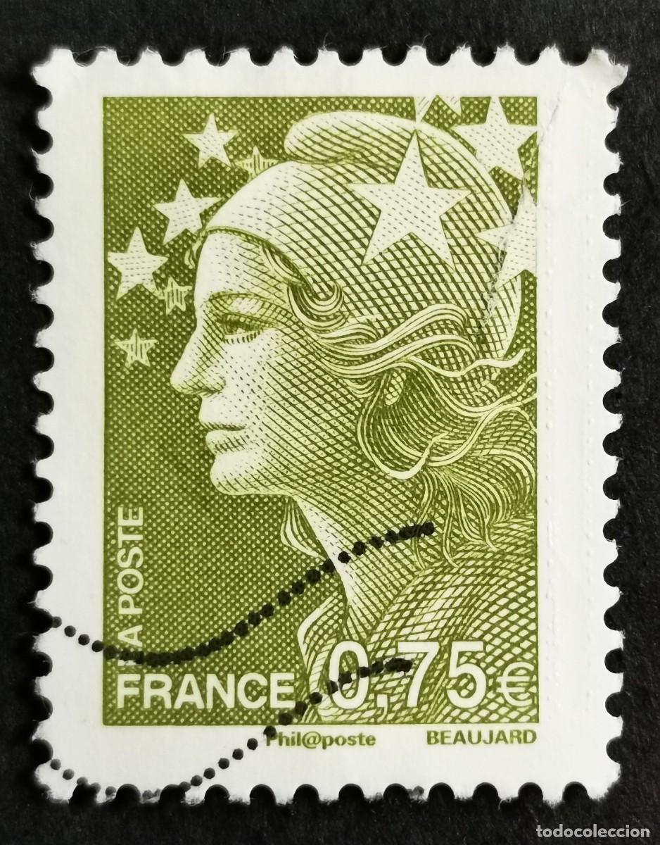 Sellos: Sello Francia 2010, Marianne de Beaujard, 0,75 &euro; l Michel: FR 4900